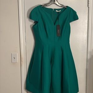 Teal designer dress